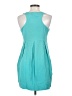Madison Marcus 100% Silk Solid Teal Casual Dress Size S - photo 2