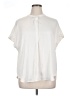 Old Navy 100% Polyester Ivory Short Sleeve Blouse Size XL - photo 1