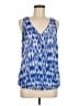 Laundry by Shelli Segal 100% Polyester Blue Sleeveless Blouse Size M - photo 1