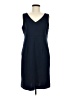 George Solid Blue Casual Dress Size M - photo 1