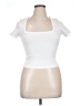 90 Degree by Reflex White Short Sleeve Top Size XL - photo 1