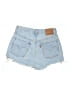 Levi's 100% Cotton Blue Denim Shorts Size 26 waist - photo 2