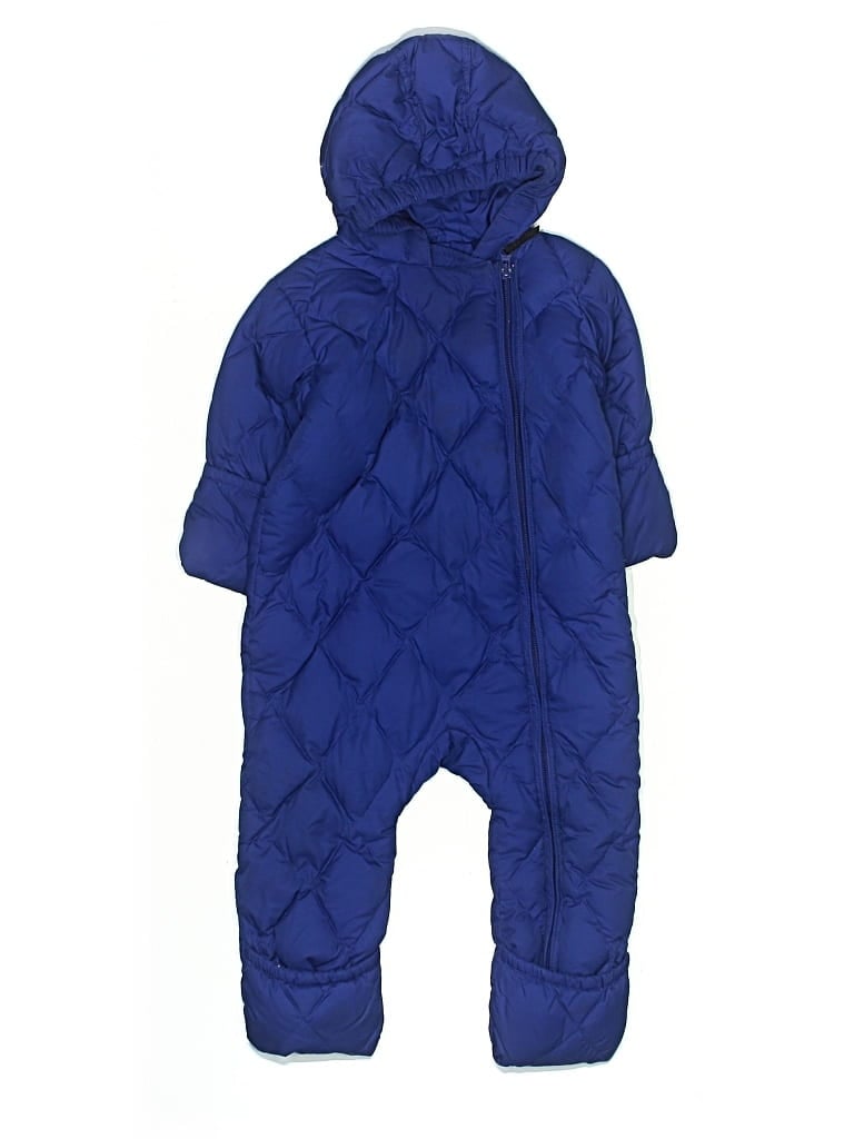 Pre-owned Lands' End Kids'  Raincoat In Blue