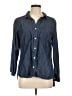 Apt. 9 Blue Long Sleeve Button-Down Shirt Size L - photo 1