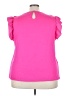 Shein Curve 100% Polyester Pink Short Sleeve Top Size 4X - photo 2