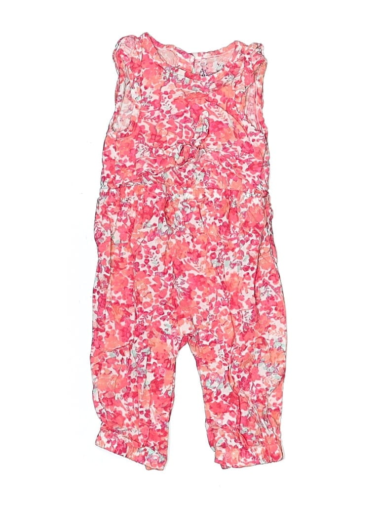Pre-owned Cherokee Babies' Short Sleeve Onesie In Pink