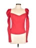 Shein Red Long Sleeve Top Size 12 - photo 1