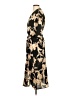 MAISON DU SOIR 100% Polyester Gold Black Kimono Size S - photo 5