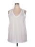 Torrid White Sleeveless T-Shirt Size 2X Plus (2) - photo 1