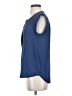 J.Crew 100% Polyester Blue Sleeveless Blouse Size 0 - photo 5