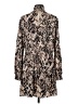 Tart 100% Polyester Animal Print Brown Casual Dress Size XS - photo 2
