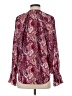 Joie Paisley Burgundy Long Sleeve Blouse Size S - photo 2
