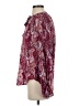 Joie Paisley Burgundy Long Sleeve Blouse Size S - photo 5