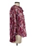 Joie Paisley Burgundy Long Sleeve Blouse Size S - photo 4