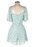 Slate & Willow Hearts Teal Romper Size S - photo 2