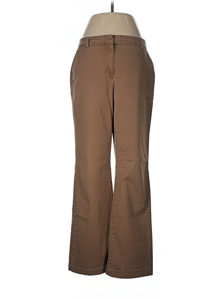Pre-owned Lands' End Khaki Pant In Brown