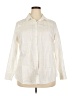 Lands' End 100% Cotton Ivory Long Sleeve Button-Down Shirt Size 20W - photo 1