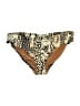 Garnet Hill Animal Print Brown Swimsuit Bottoms Size S (estimated) - photo 1