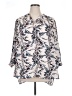 Violet & Claire Floral Ivory 3/4 Sleeve Blouse Size 2X - photo 1