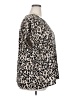 Halogen 100% Polyester Animal Print Ivory Short Sleeve Blouse Size 2X - photo 4
