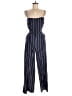L'Agence Stripes Blue Jumpsuit Size Sm (1) - photo 1