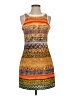 MM Couture 100% Polyester Tweed Orange Cocktail Dress Size S - photo 1