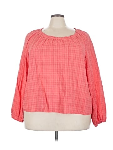 a.n.a. A New Approach 3/4 Sleeve Blouse (view 1)