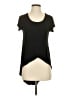 Express One Eleven 100% Cotton Black Short Sleeve Top Size S - photo 1