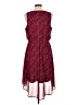 Mossimo 100% Polyester Chevron-herringbone Burgundy Casual Dress Size L - photo 2