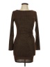 Shasa Metallic Brown Cocktail Dress Size L - photo 1