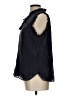 J by Joie 100% Polyester Blue Black Sleeveless Blouse Size L - photo 5