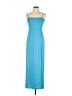 Meshki Solid Blue Casual Dress Size L - photo 1