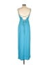 Meshki Solid Blue Casual Dress Size L - photo 2