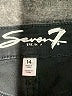 Seven7 Black Denim Shorts Size 14 - photo 3