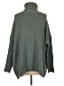 Shein 100% Polyester Gray Turtleneck Sweater Size 4 - photo 2