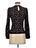 fleur du mal 100% Silk Black Long Sleeve Silk Top Size 0 - photo 2