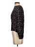 fleur du mal 100% Silk Black Long Sleeve Silk Top Size 0 - photo 5