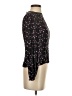 fleur du mal 100% Silk Black Long Sleeve Silk Top Size 0 - photo 4