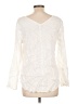 Billy T 100% Lyocell Ivory Long Sleeve Blouse Size L - photo 2