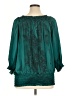 Fashion Bug 100% Polyester Teal 3/4 Sleeve Blouse Size 1X - photo 2