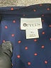 Stylus 100% Polyester Polka Dots Blue 3/4 Sleeve Blouse Size XL - photo 7