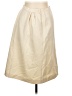 Unbranded Solid Ivory Formal Skirt Size L (estimated) - photo 1