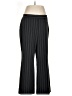 dalia Stripes Black Dress Pants Size 16 - photo 1