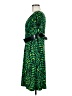 Eyeshadow 100% Polyester Tropical Green Cocktail Dress Size M - photo 5