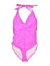 Unbranded Solid Pink One Piece Swimsuit Size L - photo 1
