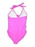 Unbranded Solid Pink One Piece Swimsuit Size L - photo 2