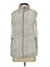 Thread & Supply 100% Polyester Gray Faux Fur Vest Size L - photo 1