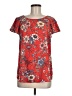 Cherish 100% Polyester Red Short Sleeve Blouse Size M - photo 1