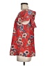 Cherish 100% Polyester Red Short Sleeve Blouse Size M - photo 5