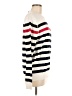 Express 100% Cotton Stripes Ivory Pullover Sweater Size M - photo 4